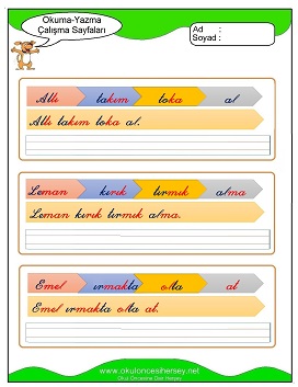 ı sesi Grubu Çalışma Sayfaları